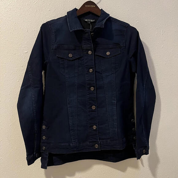 DG2 by Diane Gilman / Dark Wash Denim Jacket / Small - Picture 1 of 4